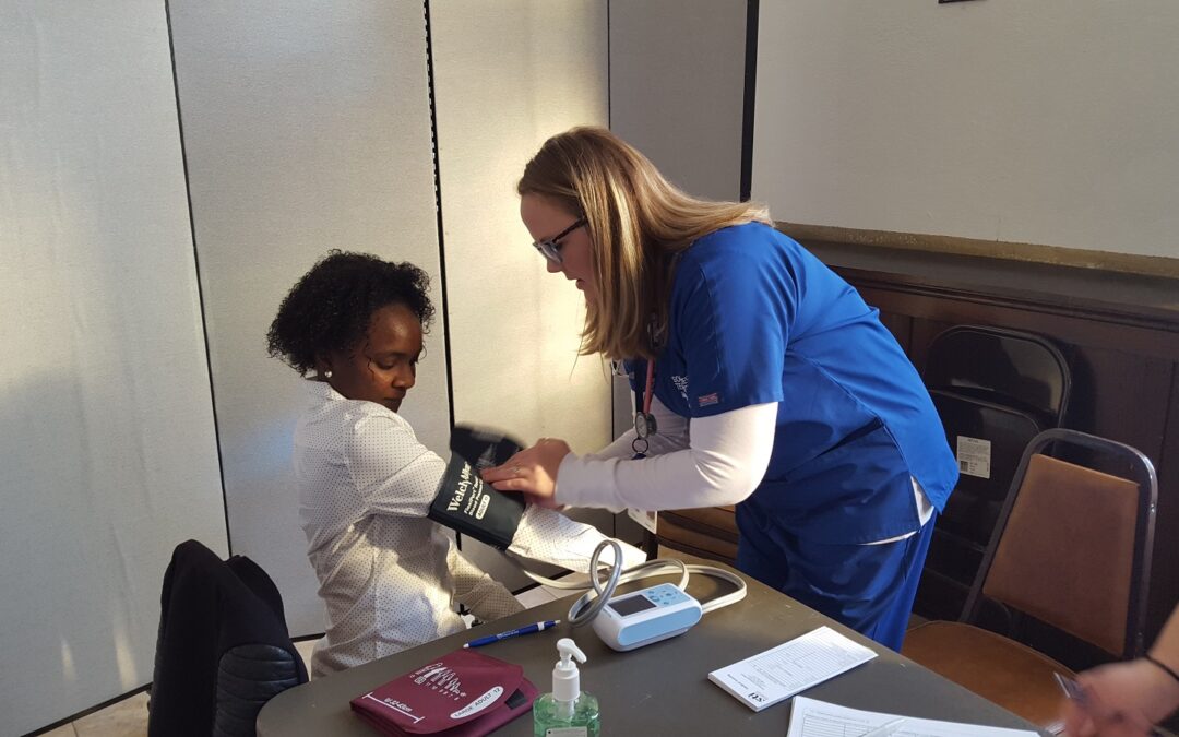Medical Assisting Students Participate in Health Clinic for the Old Colony Y