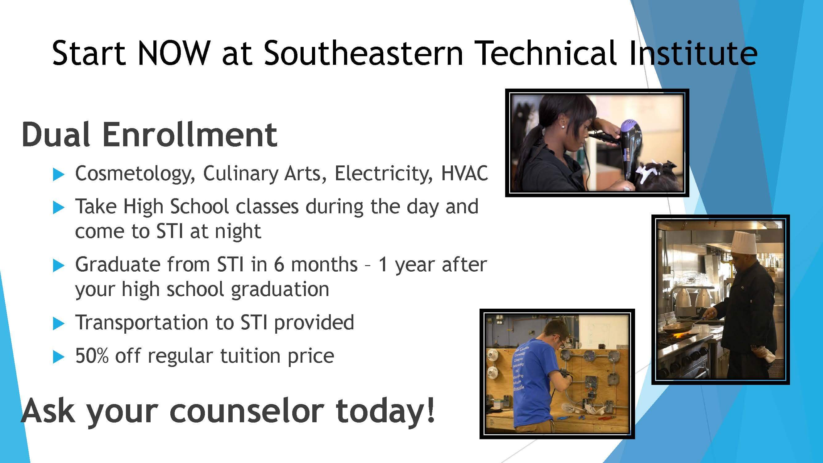 Dual Enrollment Opportunities for In-District High School Students Dual Enrollment Opportunities for In-District High School Students
